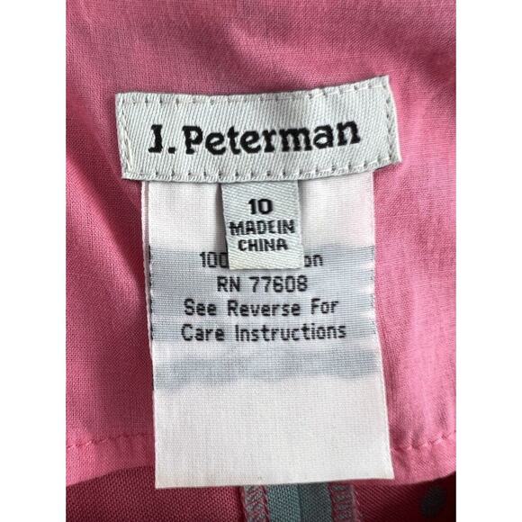 J. Peterman Blue and Pink Midi Dress - Picture 10 of 13